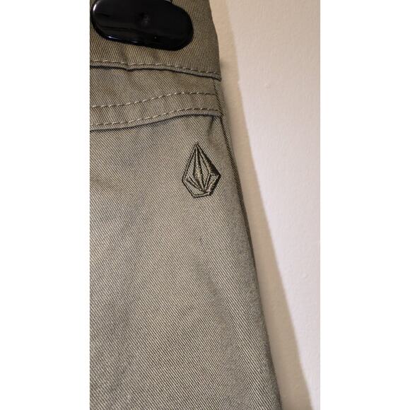 Volcom So Chickie High Rise Chino Pants Green Womens Size 25 NWT - Picture 4 of 5